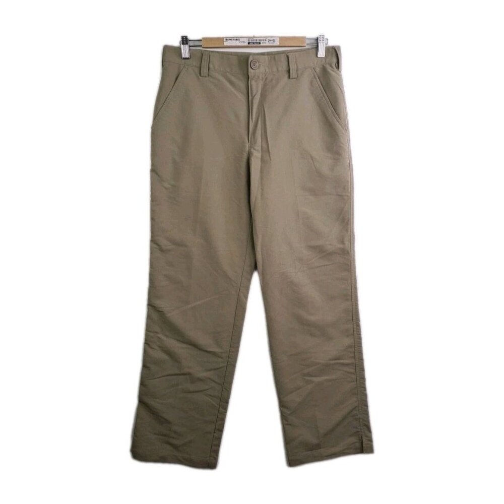 Under Armour Golf Pants Mens Khaki Beige Match Play Performance Size 32x30